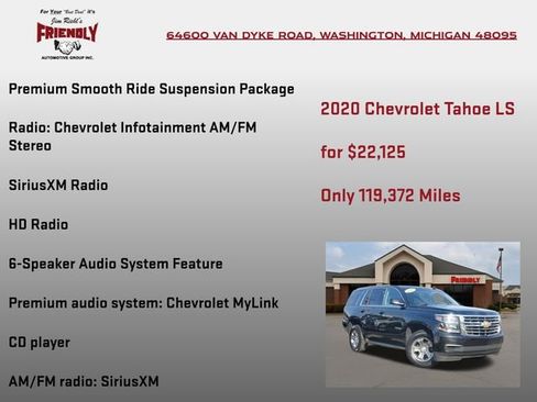 Used 2020 Chevrolet Tahoe LS w/ Enhanced Driver Alert Package image 25