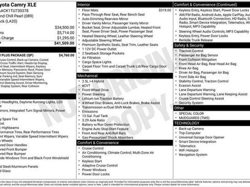Certified 2026 Toyota Camry XLE w/ Premium Plus Package FWD image 30