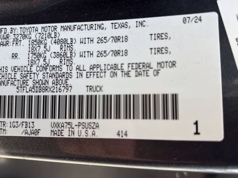 Used 2024 Toyota Tundra SR5 w/ SR5 Convenience Package AWD/4WD image 15