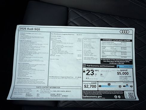 New 2026 Audi SQ5 Premium Plus AWD/4WD image 34