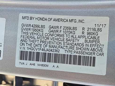Used 2018 Honda Accord EX image 28