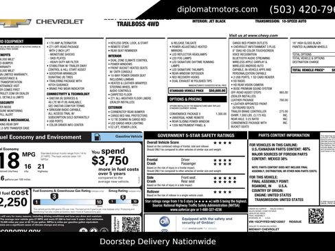 Used 2021 Chevrolet Silverado 1500 LT Trail Boss w/ Convenience Package II image 2