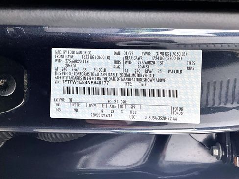 Used 2022 Ford F150 Platinum w/ Equipment Group 701A High image 31