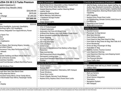New 2025 MAZDA CX-30 2.5 Turbo w/ Premium Package image 7
