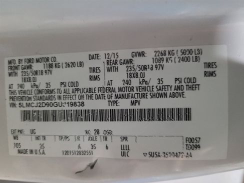 Used 2016 Lincoln MKC Select image 33