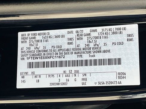 Used 2022 Ford F150 Tremor w/ Equipment Group 401A Mid AWD/4WD image 32