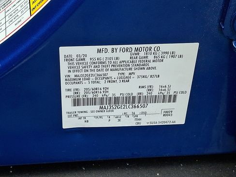 Used 2020 Ford EcoSport SE FWD image 26