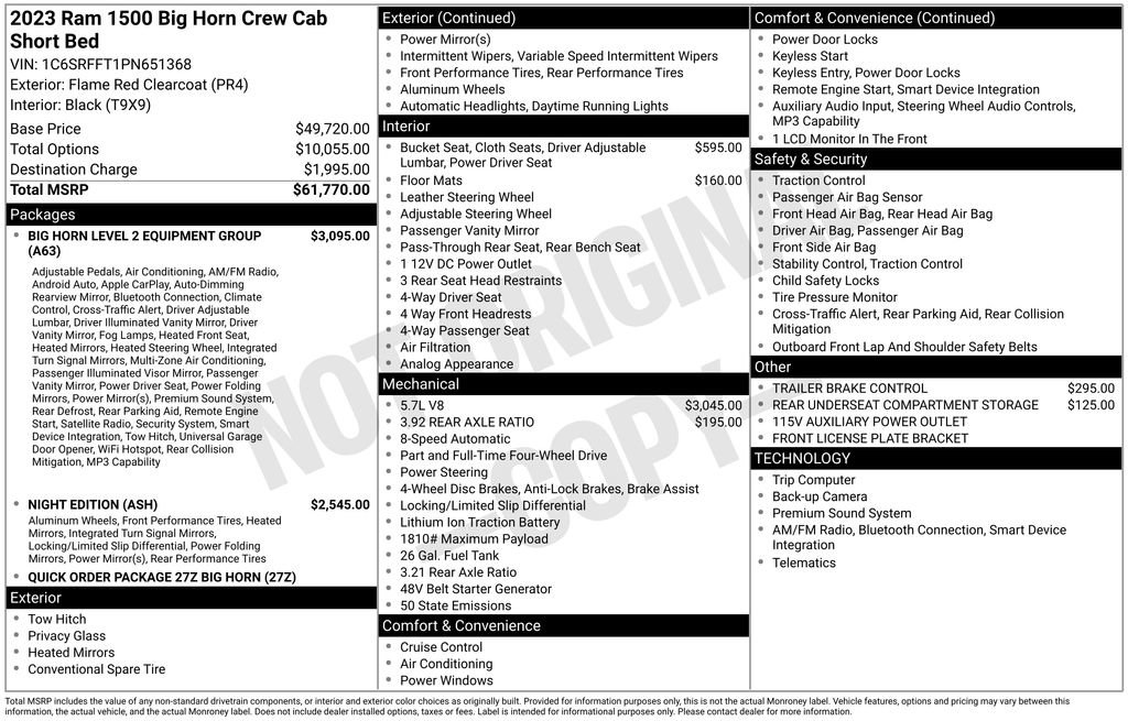 Used 2023 RAM 1500 Big Horn AWD/4WD image 31