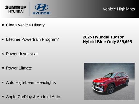 Used 2025 Hyundai Tucson Blue AWD/4WD image 8