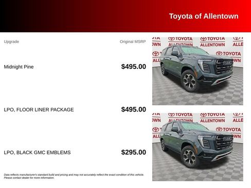 Used 2025 GMC Yukon AT4 Ultimate w/ LPO, Floor Liner Package AWD/4WD image 5