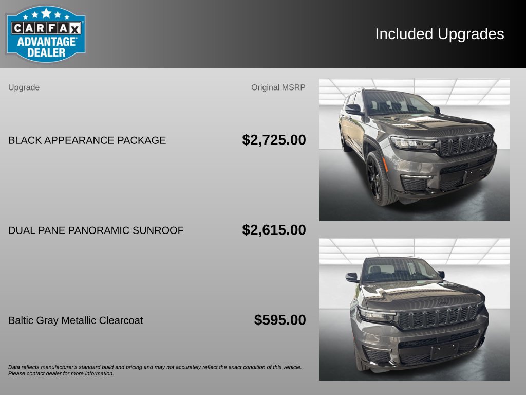 Used 2025 Jeep Grand Cherokee L Limited w/ Black Appearance Package AWD/4WD image 3
