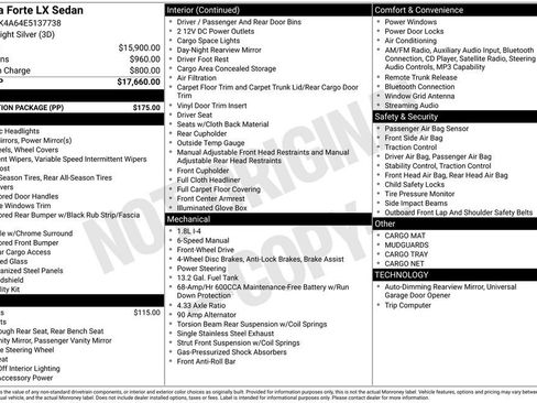 Used 2014 Kia Forte LX w/ Protection Package FWD image 4
