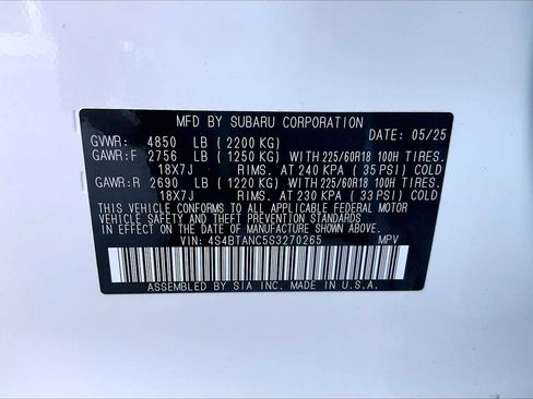 Certified 2025 Subaru Outback Limited AWD/4WD image 35