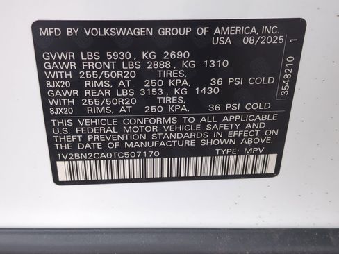 New 2026 Volkswagen Atlas SEL image 21