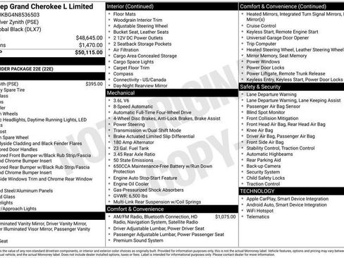 Used 2022 Jeep Grand Cherokee L Limited image 49