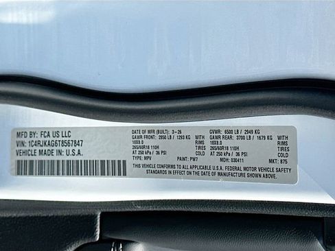 New 2026 Jeep Grand Cherokee L Laredo AWD/4WD image 20