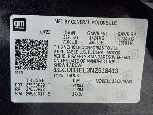 Used 2022 Chevrolet Silverado 1500 High Country w/ High Country Premium Package image 32