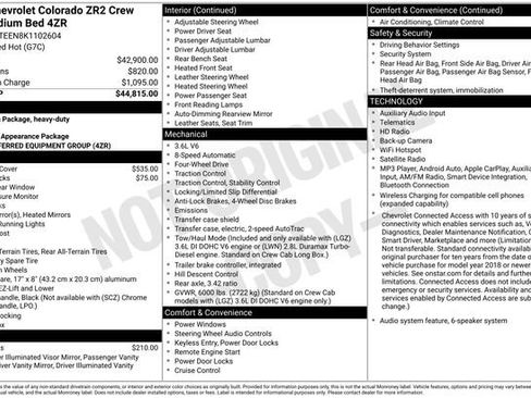Certified 2019 Chevrolet Colorado ZR2 AWD/4WD image 14
