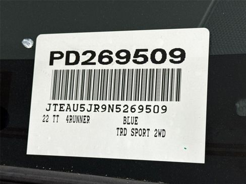 Certified 2022 Toyota 4Runner TRD Sport w/ Technology Package RWD image 44