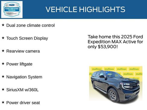 Certified 2025 Ford Expedition Max Active RWD image 21