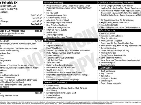 Certified 2024 Kia Telluride EX w/ EX Captain's Chair Package FWD image 31