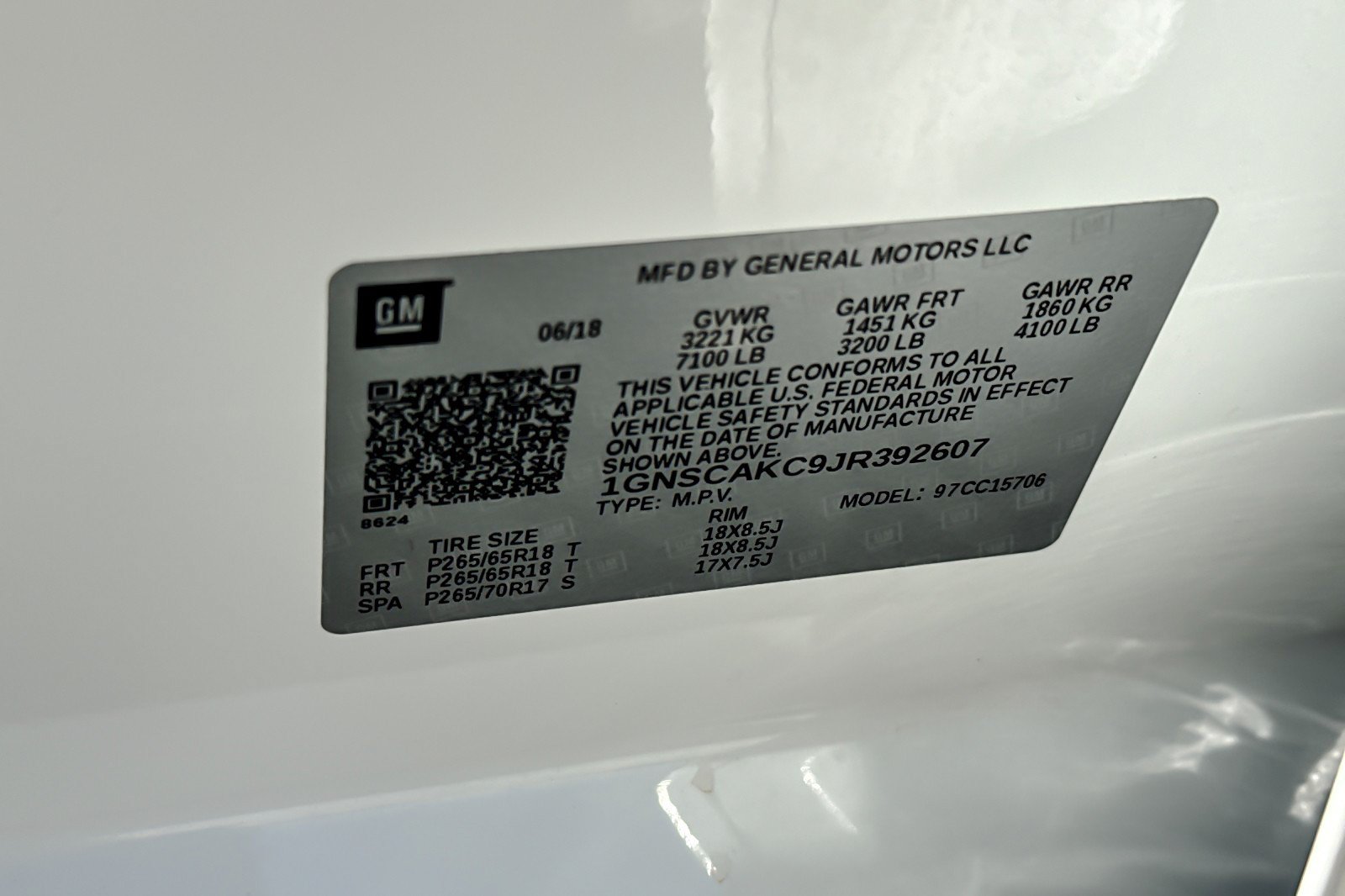Used 2018 Chevrolet Tahoe LS w/ Enhanced Driver Alert Package RWD image 27