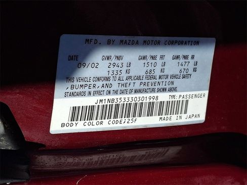 Used 2003 MAZDA MX-5 Miata image 28