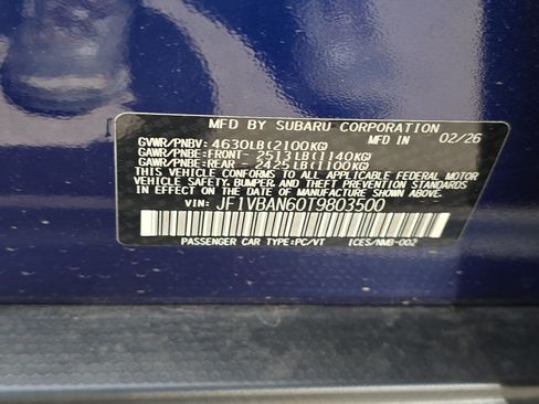 Used 2026 Subaru WRX Limited w/ WRX Enhancement Package AWD/4WD image 37