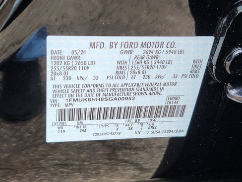 Used 2025 Ford Explorer Platinum w/ LUX Leather Package AWD/4WD image 28