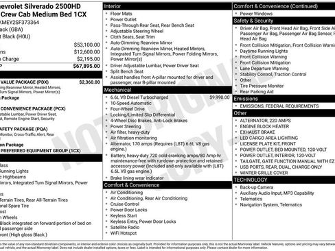 New 2025 Chevrolet Silverado 2500 Custom w/ Custom Value Package image 18