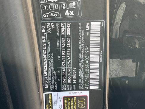 Certified 2024 Mercedes-Benz EQS 450+ 4MATIC SUV image 10
