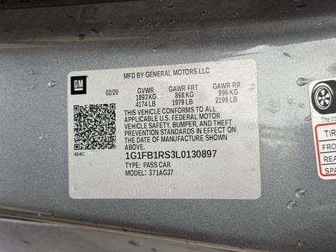 Used 2020 Chevrolet Camaro LT RWD image 30