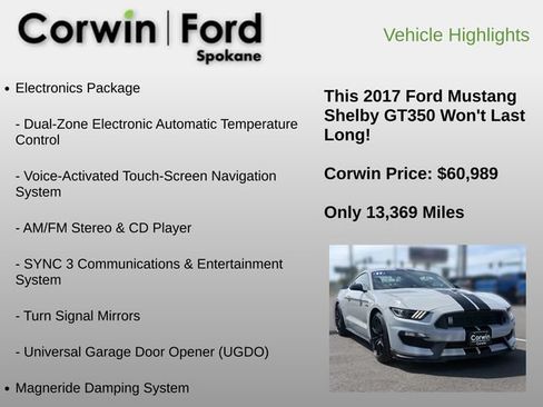 Used 2017 Ford Mustang Shelby GT350 w/ Electronics Package RWD image 6