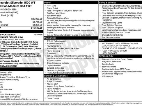 Used 2023 Chevrolet Silverado 1500 W/T w/ WT Value Package image 17