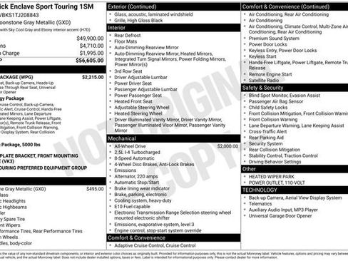 New 2026 Buick Enclave Sport Touring w/ Power Package image 3