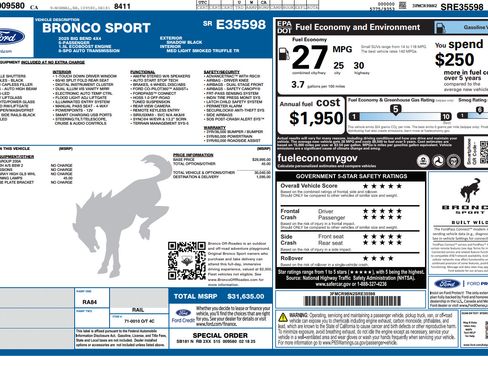 Used 2025 Ford Bronco Sport Big Bend AWD/4WD image 31