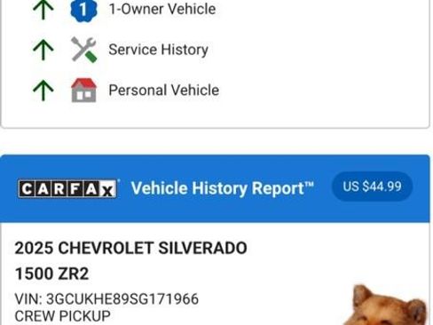 Used 2025 Chevrolet Silverado 1500 ZR2 w/ Technology Package image 4