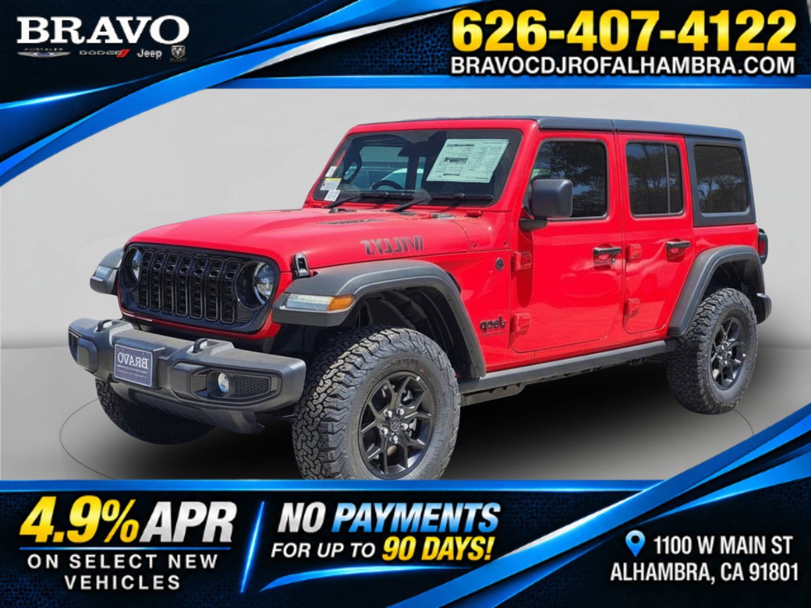 New 2026 Jeep Wrangler Unlimited Sport AWD/4WD image 1