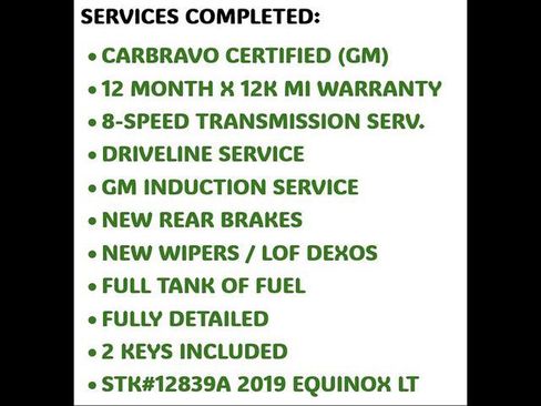 Certified 2019 Chevrolet Equinox LT w/ LPO, Cargo Package AWD/4WD image 34