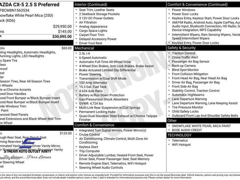 Used 2022 MAZDA CX-5 AWD 2.5 S w/ Preferred Package image 40