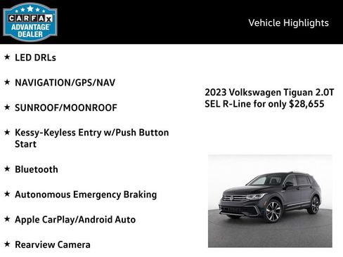 Certified 2023 Volkswagen Tiguan SEL R-Line AWD/4WD image 4