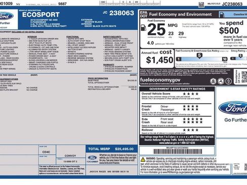 Used 2018 Ford EcoSport SE AWD/4WD image 6