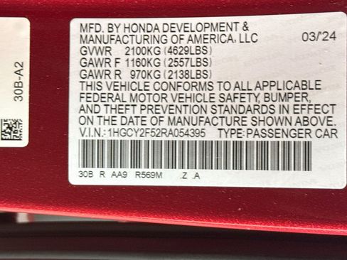 Certified 2024 Honda Accord Sport image 37