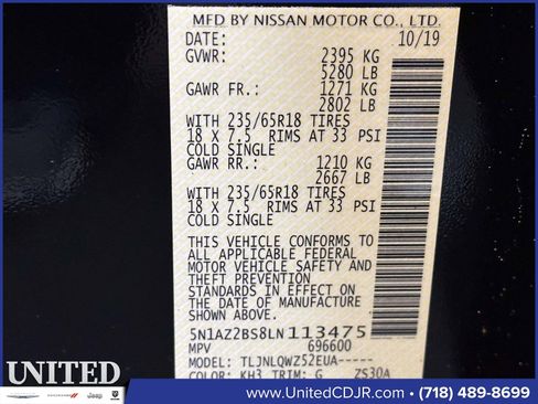 Used 2020 Nissan Murano SV image 32