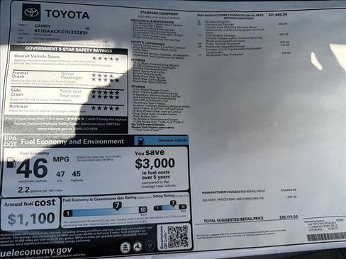 New 2026 Toyota Camry SE FWD image 25