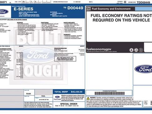 New 2026 Ford E-350 and Econoline 350 Super Duty w/ Power Equipment Group image 4