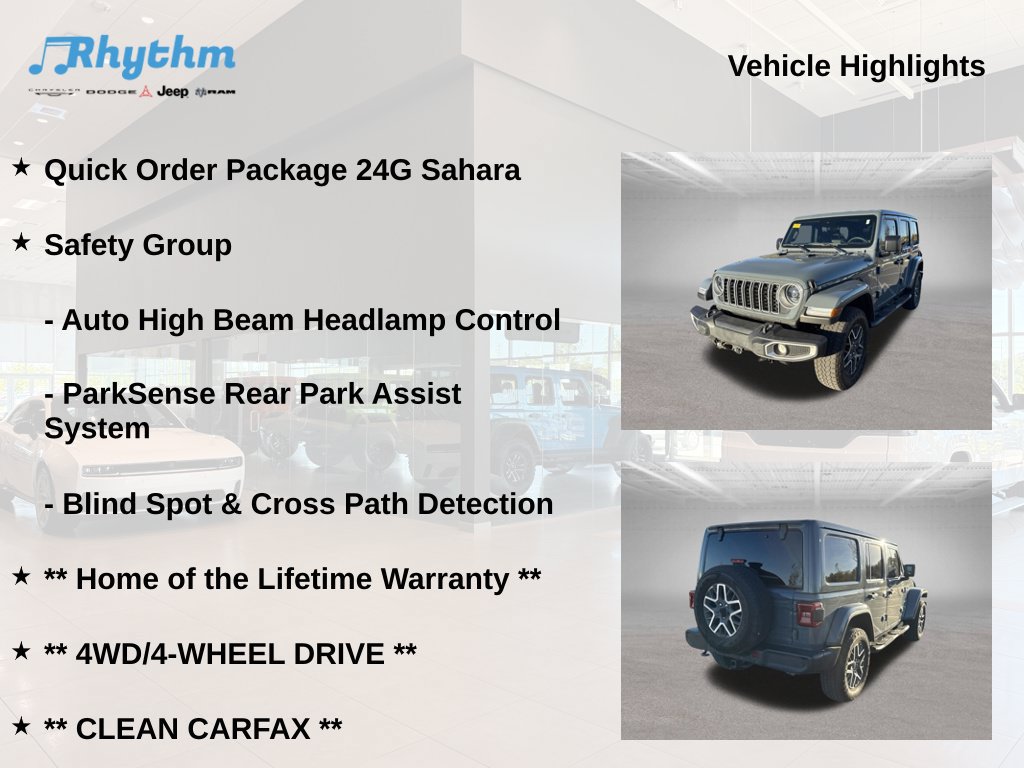 Used 2024 Jeep Wrangler Unlimited Sahara w/ Safety Group AWD/4WD image 5