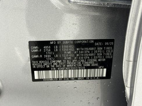 New 2025 Subaru Outback Premium image 26