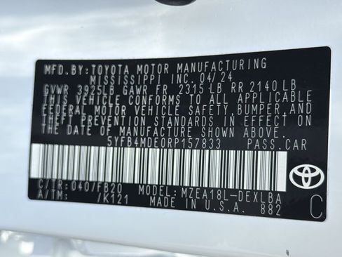 Used 2024 Toyota Corolla LE FWD image 26
