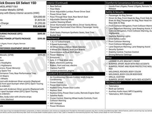 Certified 2023 Buick Encore GX Select w/ Sport Touring Package image 6